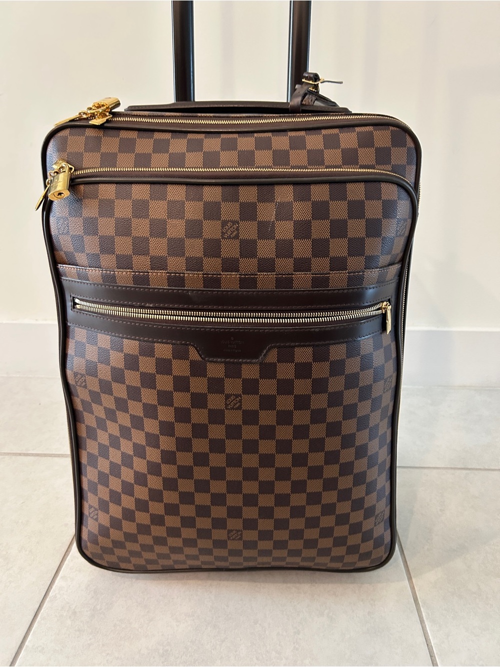 Louis Vuitton Damier Ebene Pegas 55 Carryon Suitcase
